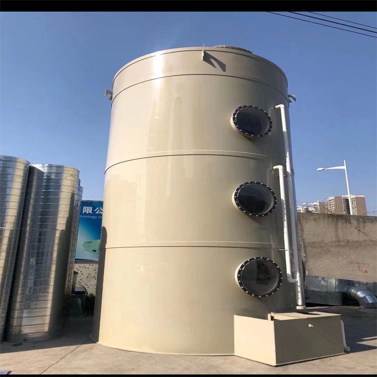 東曉廢氣處理公司承接 翠竹除粉塵噴淋塔安裝 東湖PP噴淋塔