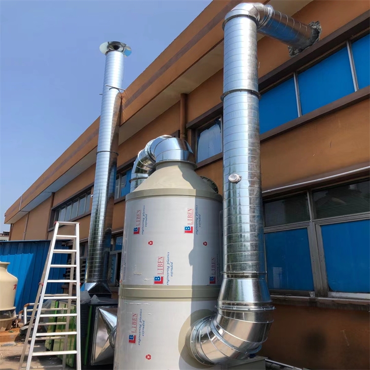 華強北噴淋塔安裝公司承接 華富除廢氣噴淋塔安裝 香蜜湖除塵管道工程